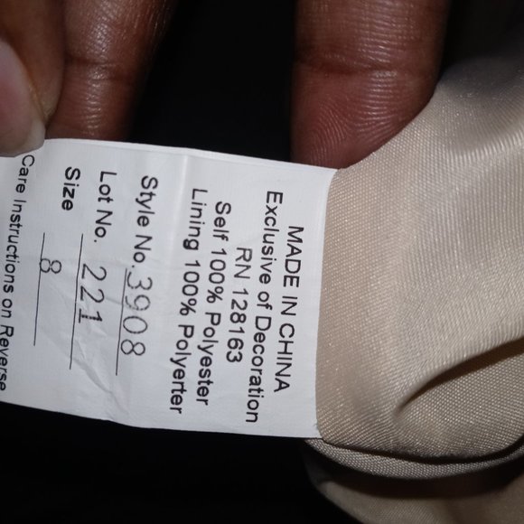 Taupe and Brown Dress - Picture 5 of 5